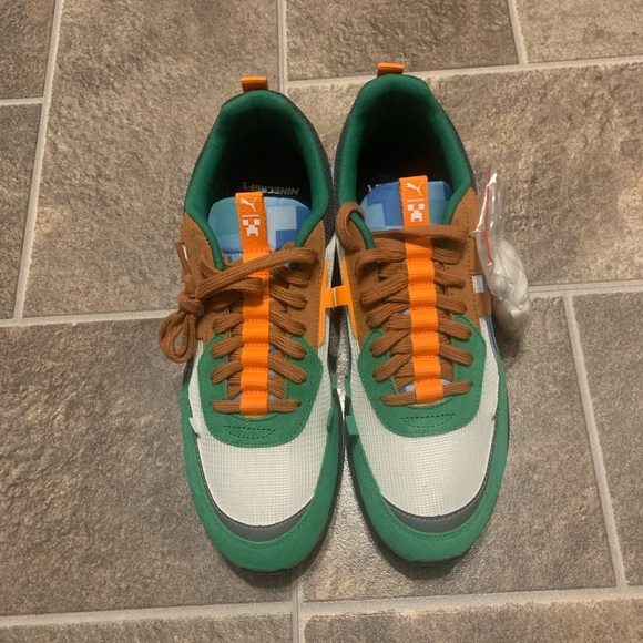 Puma x Minecraft City Rider Minecraft Edition 385748-01 | Men's Shoes Size 10.5 - Picture 4 of 9